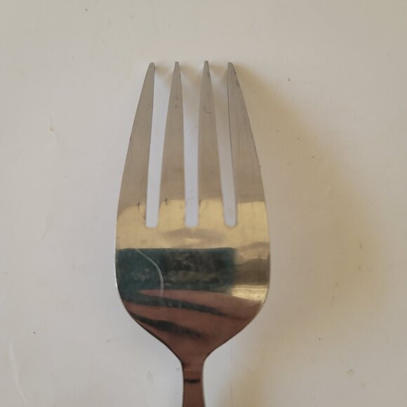 Riveria Cardova Serving Meat Fork 9 Inch Stainless with Black Accents - Picture 7 of 10